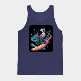 Galaxy Dragon Magical Ride For Space And Universe Lovers Tank Top